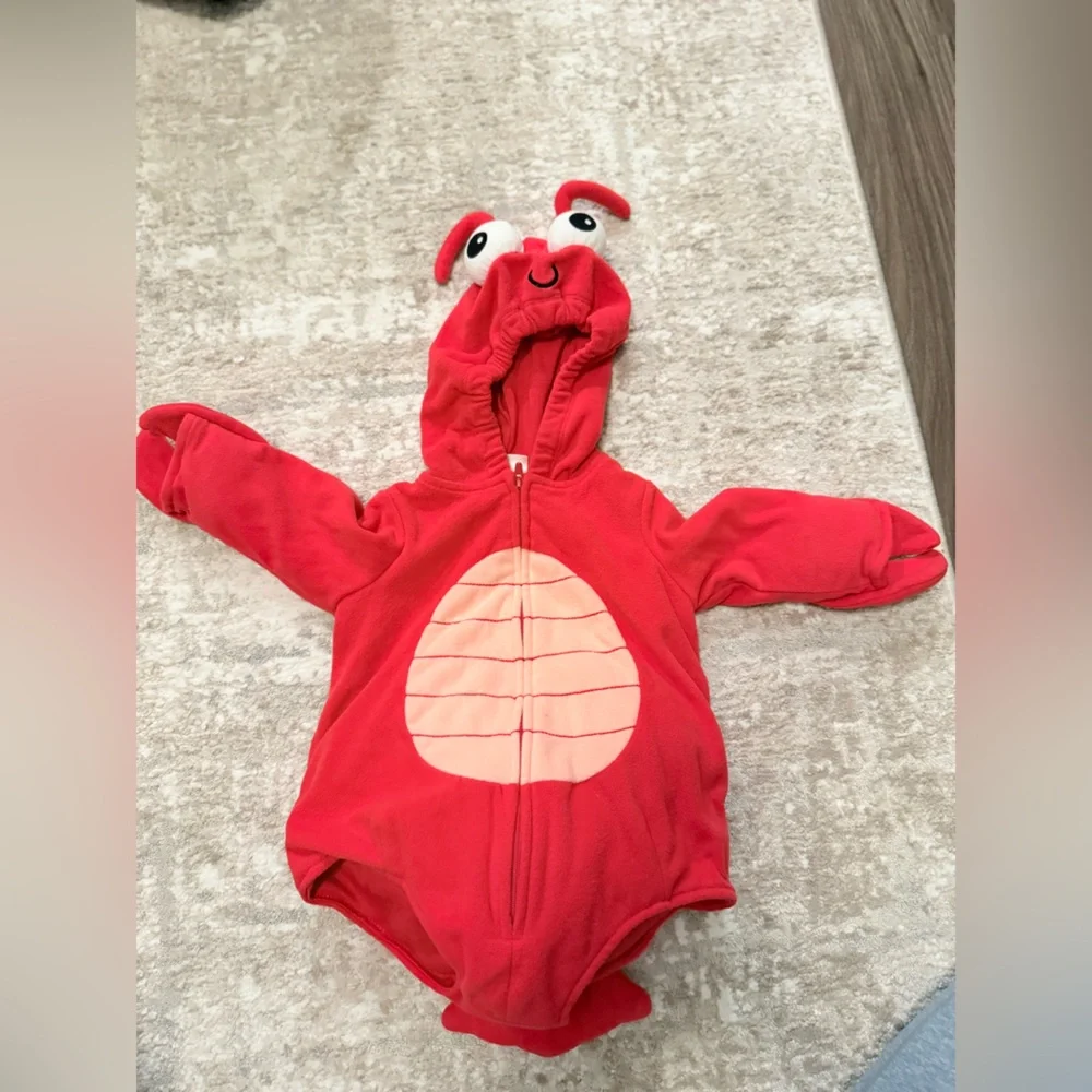 Carter's Red Plush Lobster Baby Costume size 3/6M - Picture 4 of 5